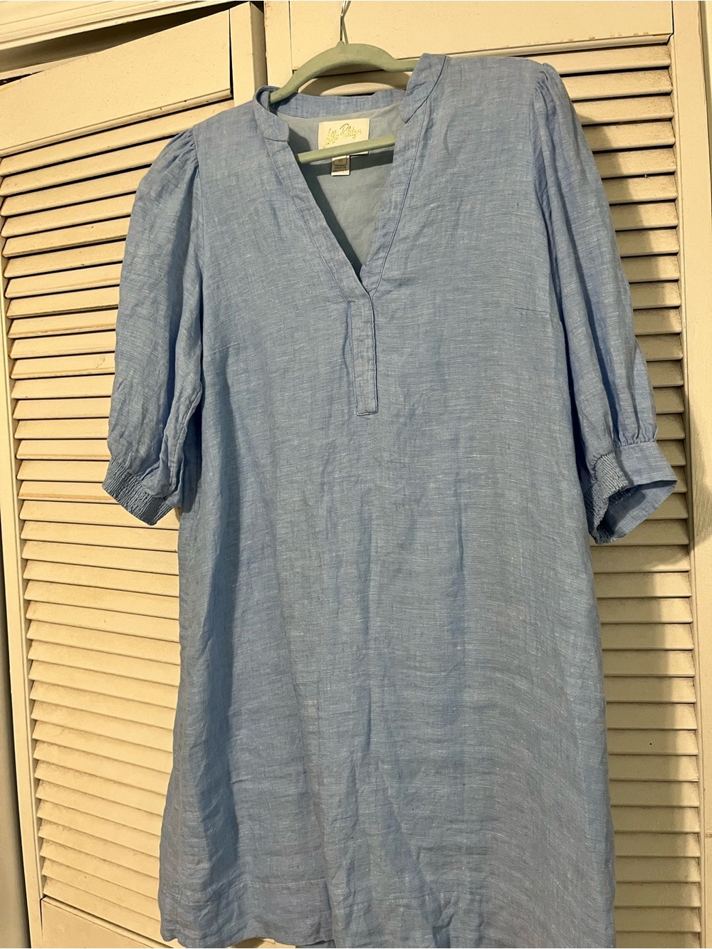 Lilly Pulitzer Light Blue Long-Sleeve Tunic Dress